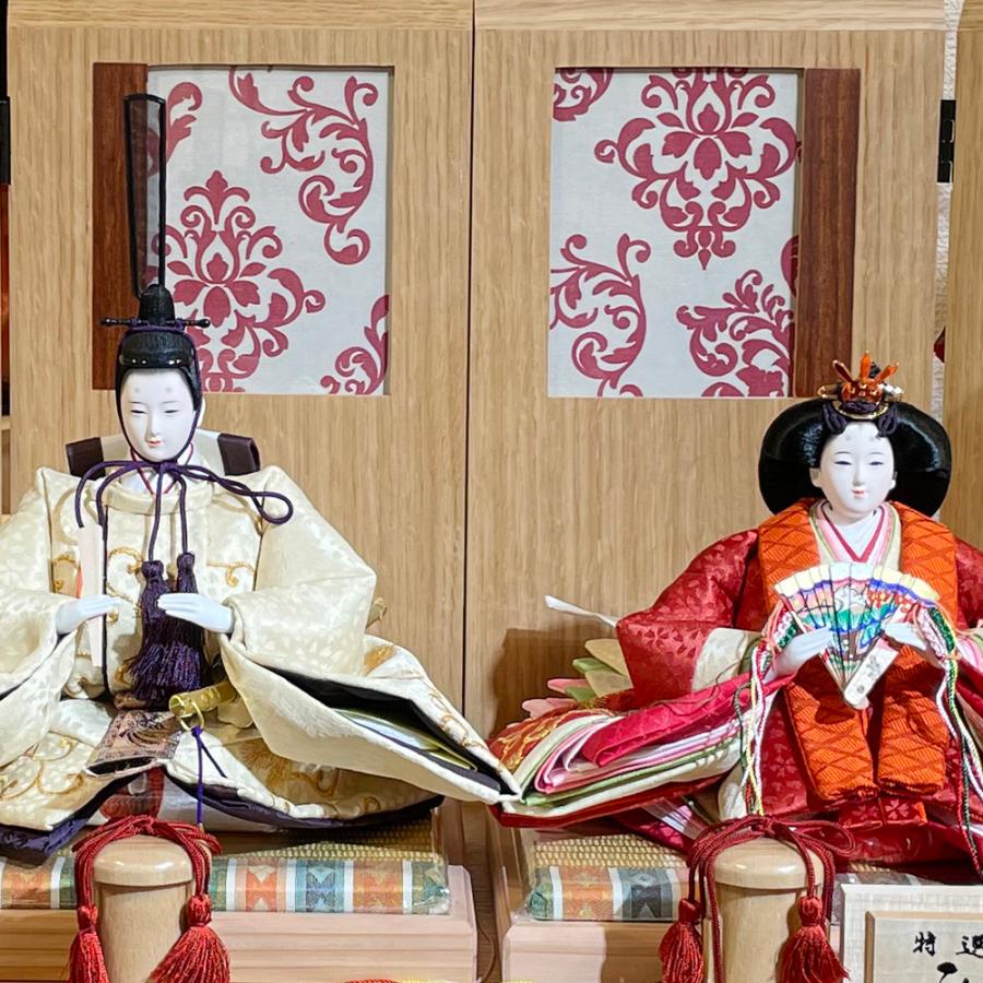 雛人形 おしゃれ モダン コンパクト 久月 2004 親王飾り 人形の久月