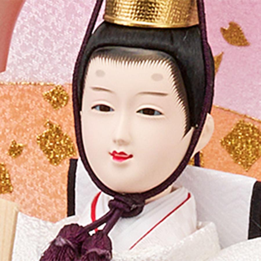 雛人形 ケース飾り ひな人形 おしゃれ お雛様 コンパクト ケース入り 親王飾り ピンク アクリル 親王飾り 刺繍 233-258 2026_7