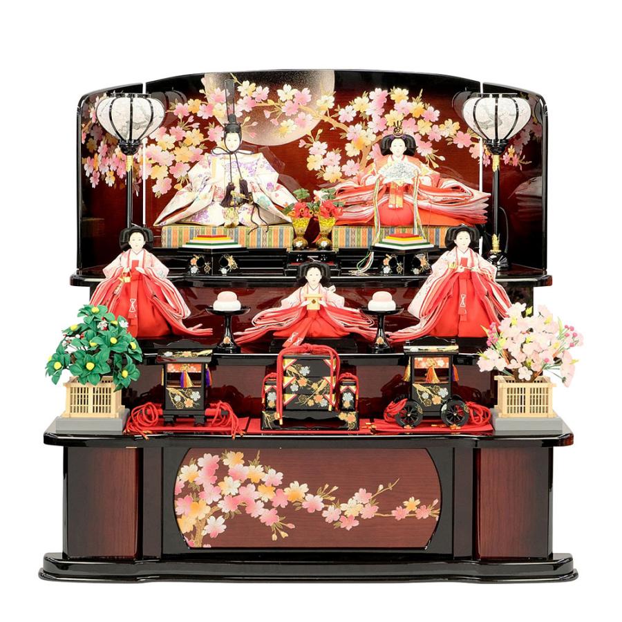 雛人形 ひな人形 お祝い 三段飾り 3段飾り 五人飾り 5人飾り おしゃれ かわいい おしゃれ 可愛い