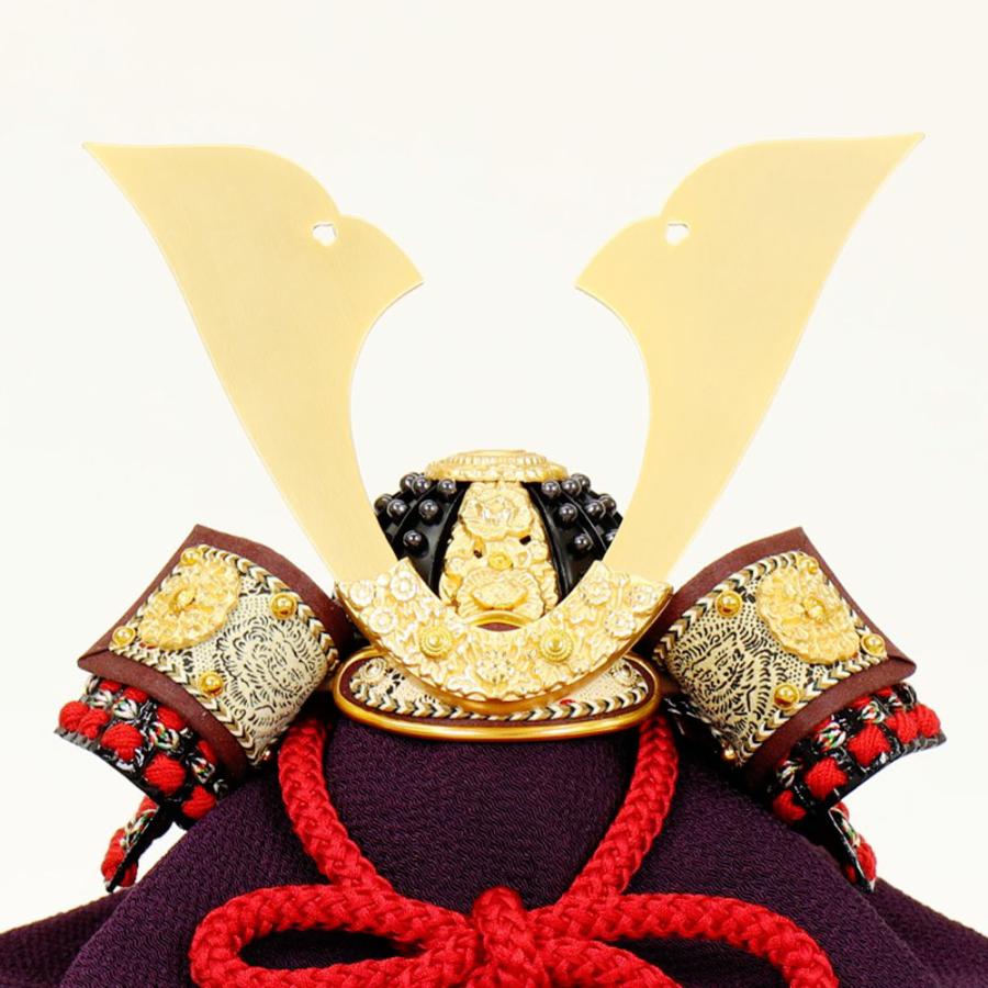 5月人形 五月人形 お祝い 兜飾り 1/5号 櫃付 菊柄 節句人形工芸士 辰広 おしゃれ お洒落 コンパクト かっこいい モダン 2023_1