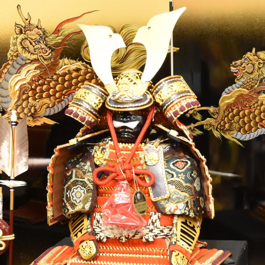 久月 五月人形 コンパクト 久月作 鎧飾り 高床台飾り 甲冑 カッコいい