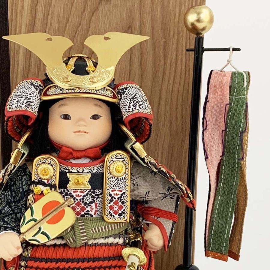 五月人形 ５月人形 コンパクト かわいい 茶 モダン おしゃれ 大将飾り 節句飾りお守り 幸一匠作 大空 男の子