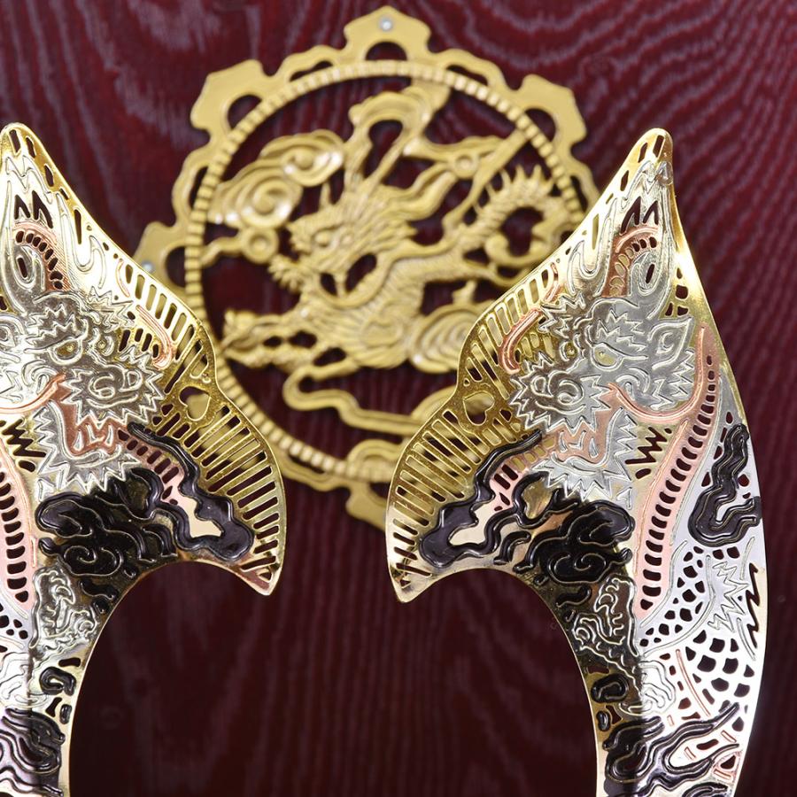 五月人形 コンパクト お祝い 兜飾り 収納飾り 竜 大鍬兜 弓太刀付き