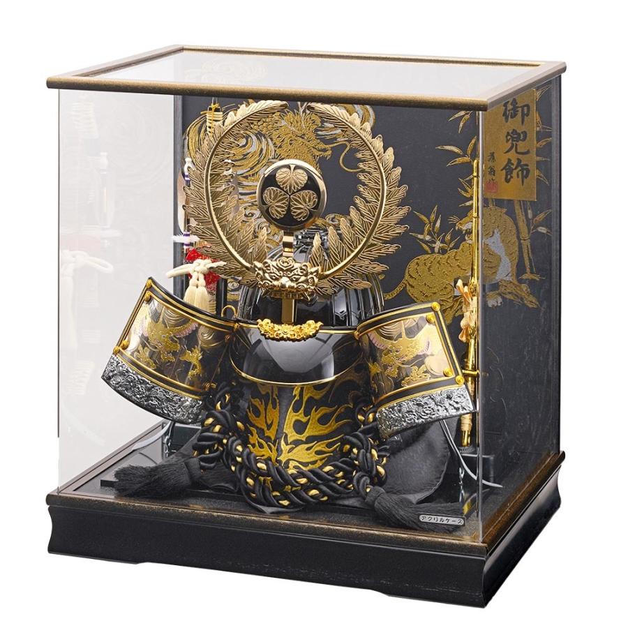 五月人形 徳川家康 着用兜 着用 ケース飾り コンパクト アクリルケース
