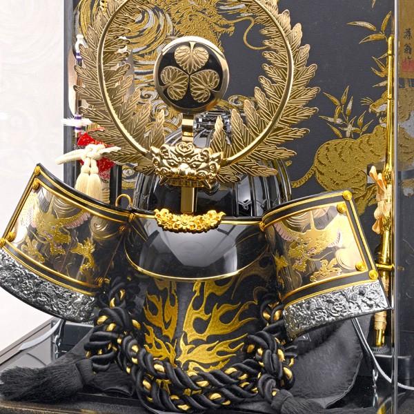 五月人形 徳川家康 着用兜 着用 ケース飾り コンパクト アクリルケース