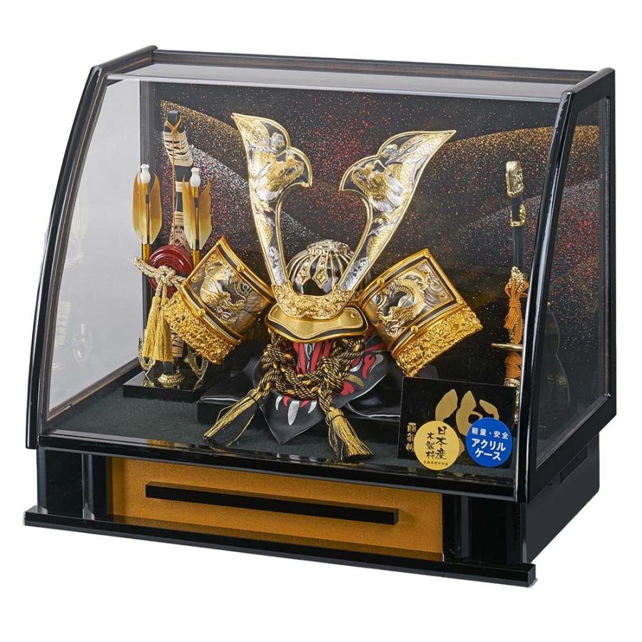 五月人形 ケース飾り コンパクト おしゃれ アクリルケース入り おしゃれ 鯉のぼり販売店 通販ひな人形web 兜セット 金 五月人形 5月人形 の通販 販売店 初節句の五月人形や鯉のぼり購入の選び方に迷われたら兵庫県加古川市 姫路市 明石市 神戸市 高砂市周辺の人形店で