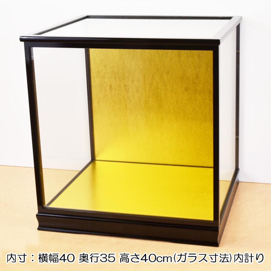 人形ケース ガラス人形ケース 幅 間口40奥行35高40cm(ガラス寸法）内