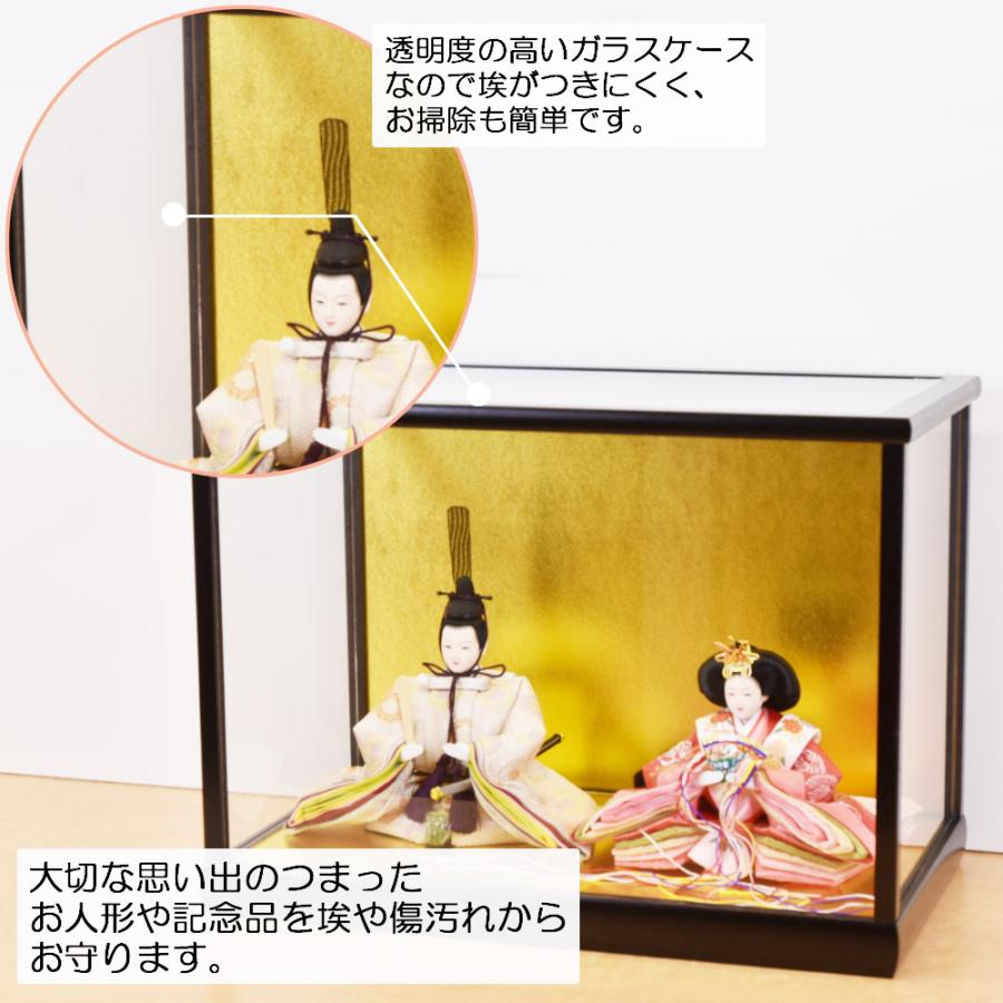人形ケース ガラス人形ケース 幅 間口36奥行20高24cm(ガラス寸法）内