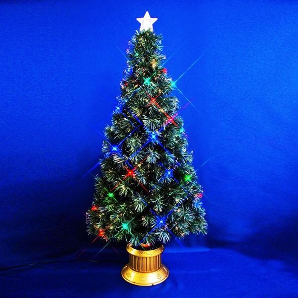 早い者勝ち訳あり！ クリスマスツリー グリーンファイバーツリー150cm（マルチLED30球付） 【Q2685028894】(13954円)