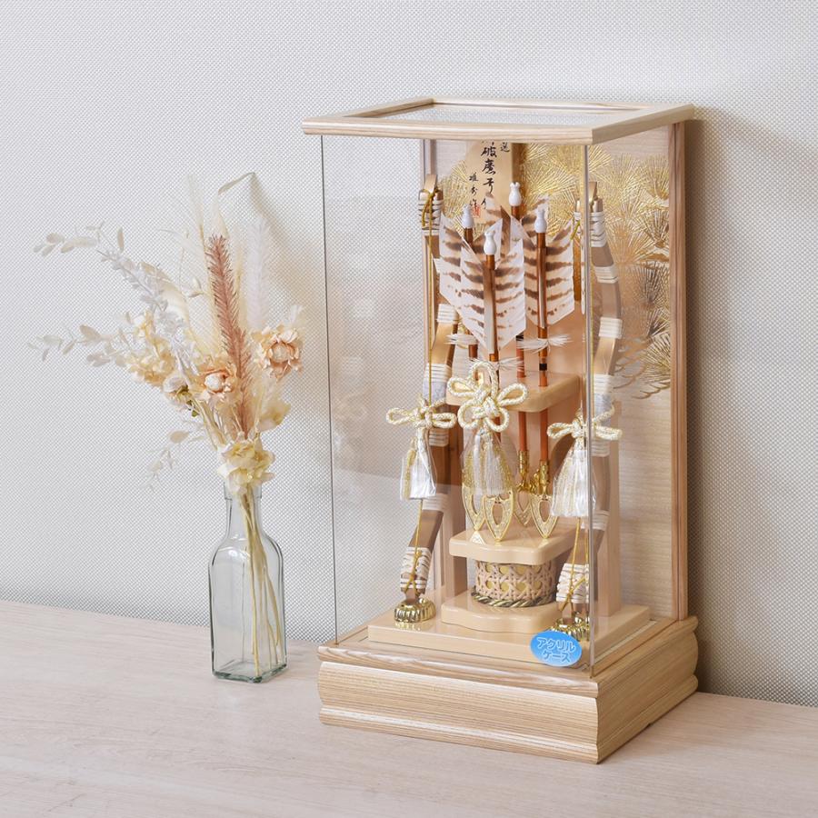 破魔弓 コンパクト 破魔矢飾り ミニ モダン かわいい 白瑛 初