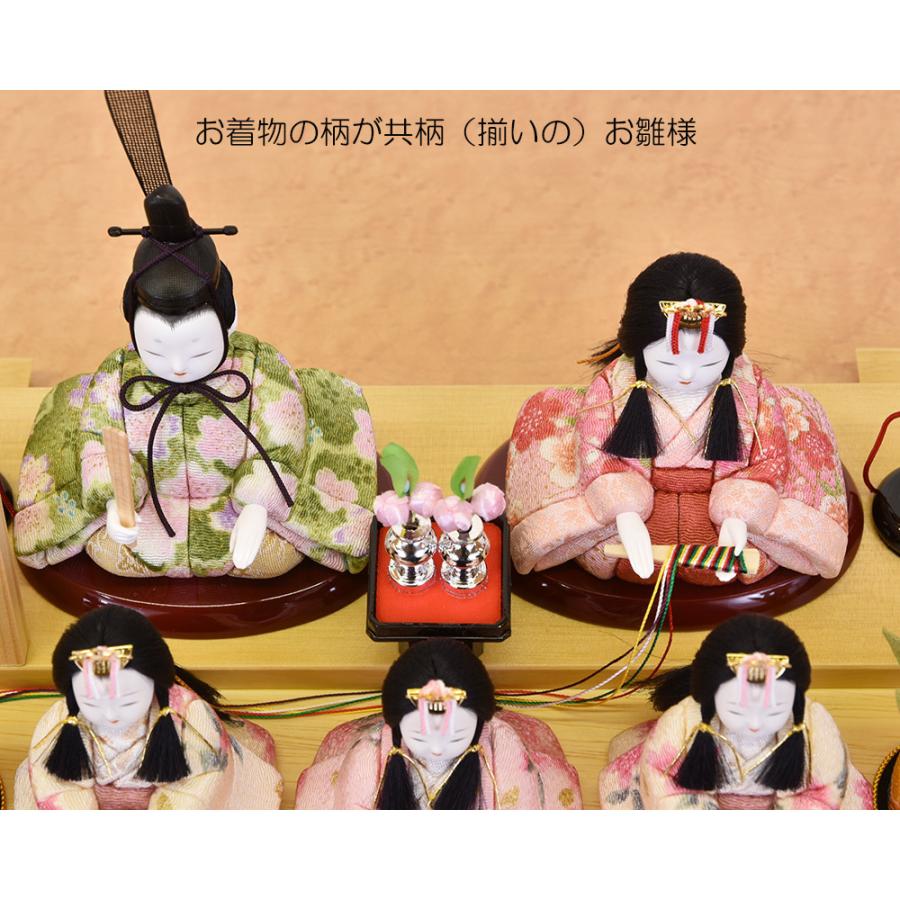 雛人形 木目込 一秀作 ひな人形 木目込み ケース飾り コンパクト