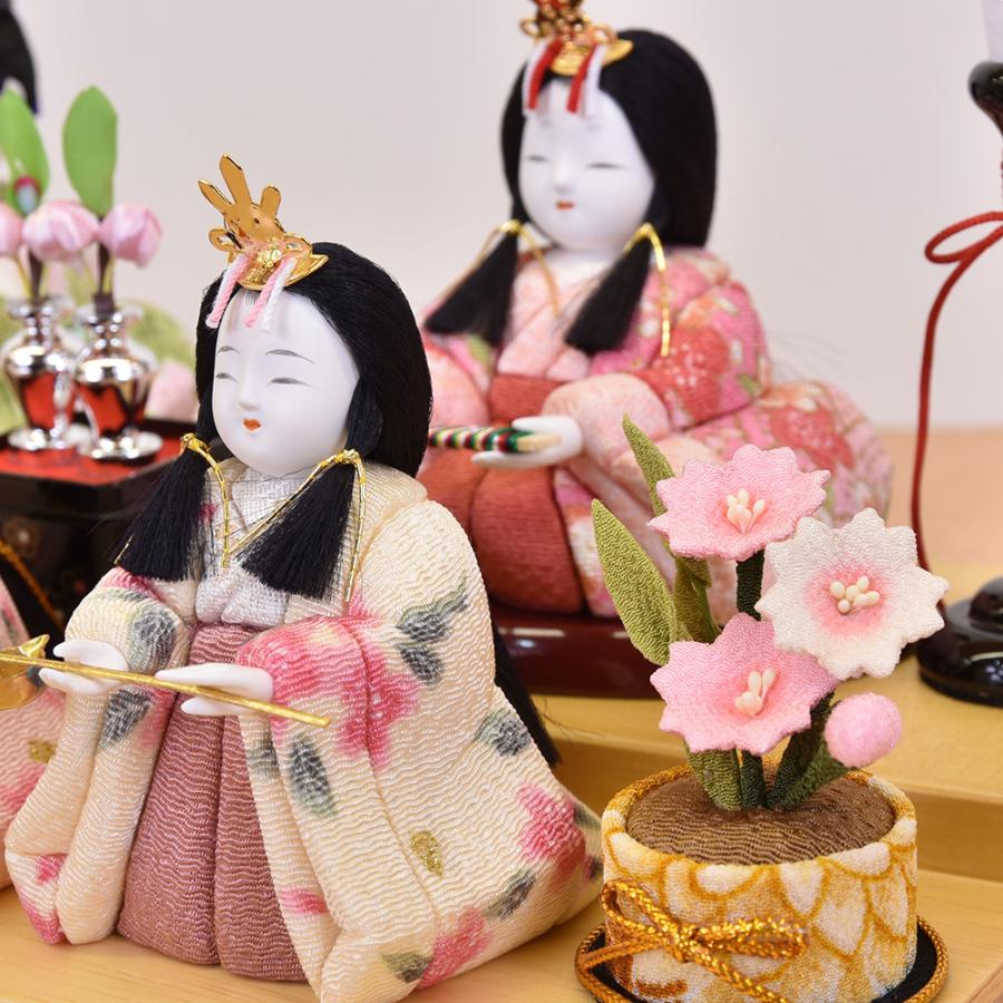 雛人形 木目込 一秀作 ひな人形 木目込み ケース飾り コンパクト