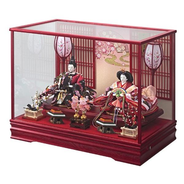 雛人形 親王飾り ケース飾り ひな人形 紅雅 143-227 : 雛人形-五月人形