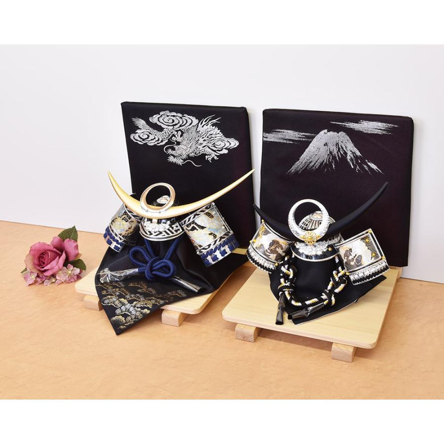 シルバー金具 五月人形 コンパクト 兜 上杉謙信 選べる ミニ かぶと