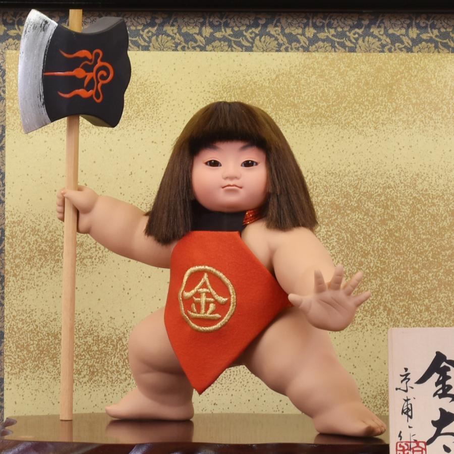 五月人形 お祝い コンパクト ケース飾り 8号 金太郎 鉞 まさかり＃1