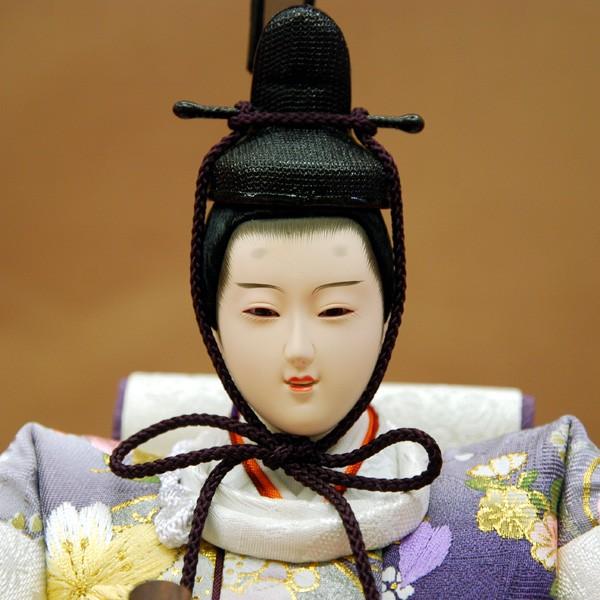 雛人形 ひな人形 親王飾り 逸品 正絹刺繍 白 屏風が高さ35cmの6曲絹