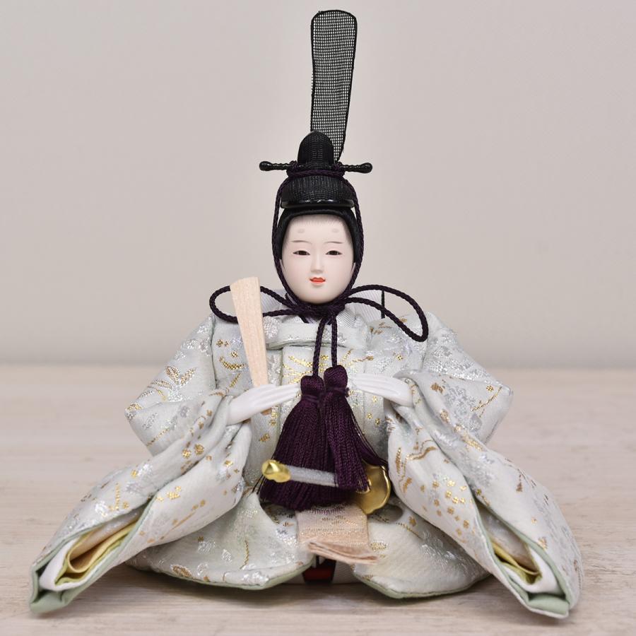 久月 雛人形 ケース飾り コンパクト かわいい マンション モダン 淡緑