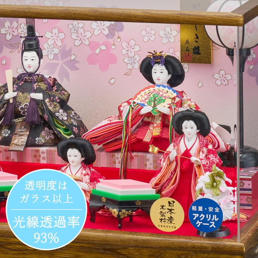 雛人形 ケース入り コンパクト 選べる ケース飾り 5人 ひな人形 ケース