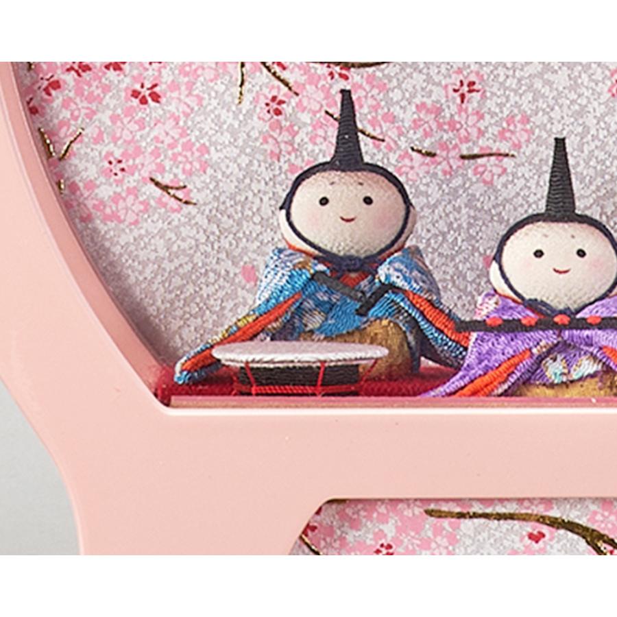 雛人形 ひな人形 お祝い ケース飾り 親王飾り 10人飾り舞あそび 桃