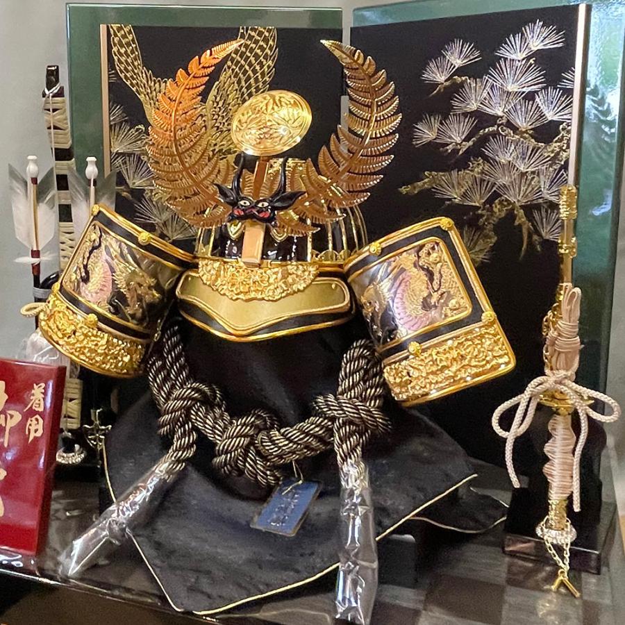 五月人形 5月人形 兜飾り 収納式 20号 徳川家康 金徳川着用兜 収納飾り