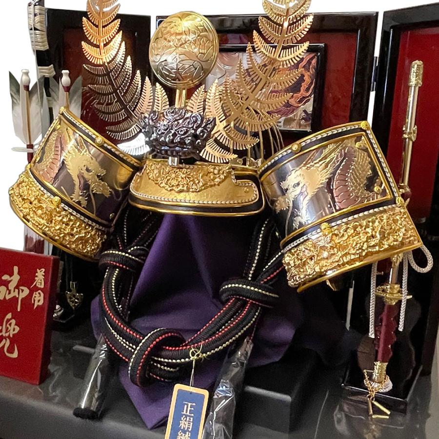 ふらう　【展示品限り】五月人形　兜　徳川家康　収納飾り　※閉店セール 五月人形 コンパクト 収納飾り 徳川 着用 兜 収納式 23号 徳川家康