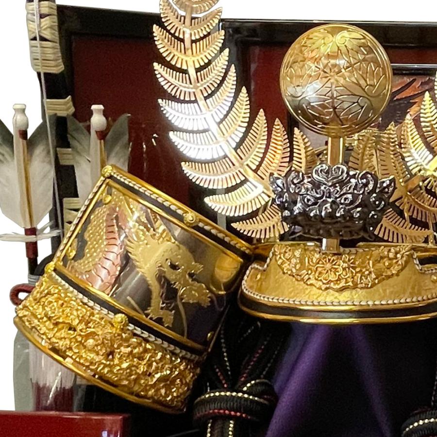 東京久月 五月人形 徳川家康 着用兜飾り 正絹糸 着用できる兜 久月 五