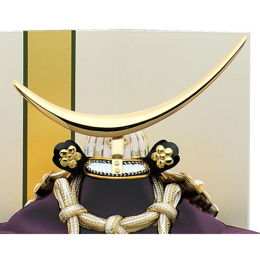 五月人形 】端午の節句新品白兜 ゴールド伊達収納飾りおしゃれ