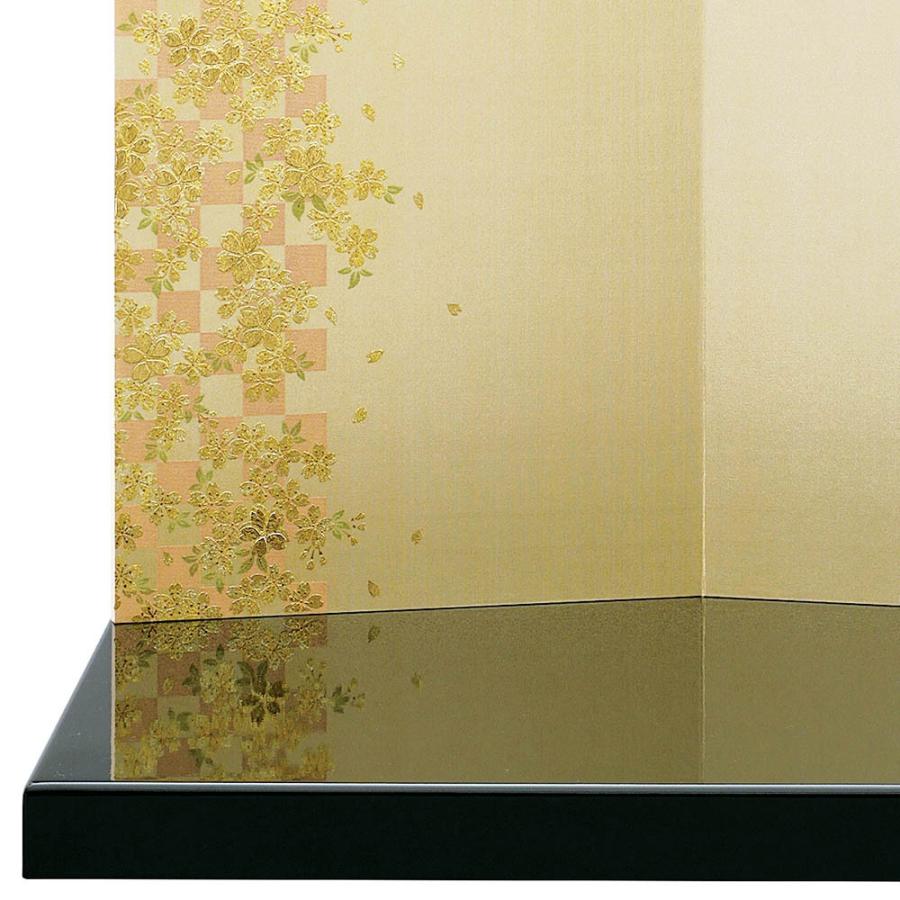 五月人形用　屏風　20号　金沢絹目　M 五月人形 5月人形 屏風 飾り台付き 15号 袋張屏風 市松桜 飾り台 18号