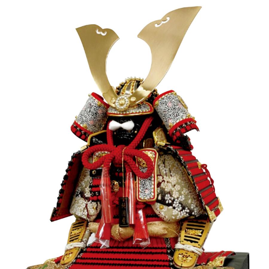 五月人形 5月人形 鎧飾り 7号 守護神大鎧 赤 おしゃれ : 雛人形-五月