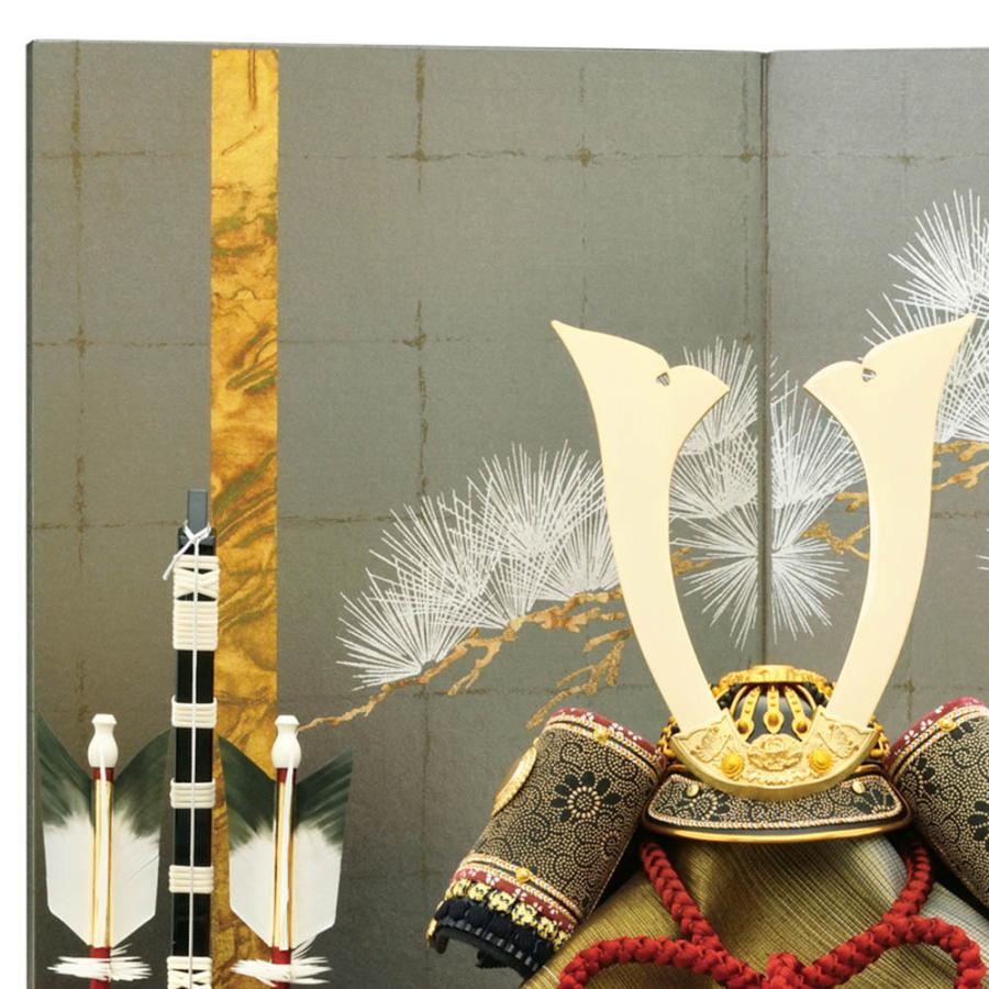五月人形 5月人形 兜飾り 13号 陽炎兜 二曲屏風 おしゃれ 2022