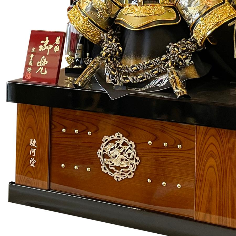 五月人形 コンパクト 着用 収納飾り 兜飾り 収納式 25号 上杉謙信 金