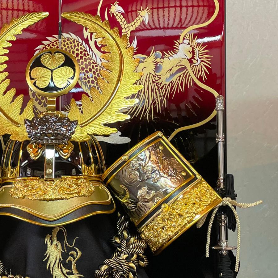 五月人形 コンパクト 着用 収納飾り 徳川 兜 収納式 25号 徳川家康