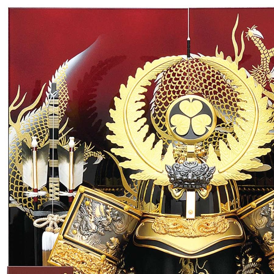 五月人形 コンパクト 着用 収納飾り 徳川 兜 収納式 25号 徳川家康