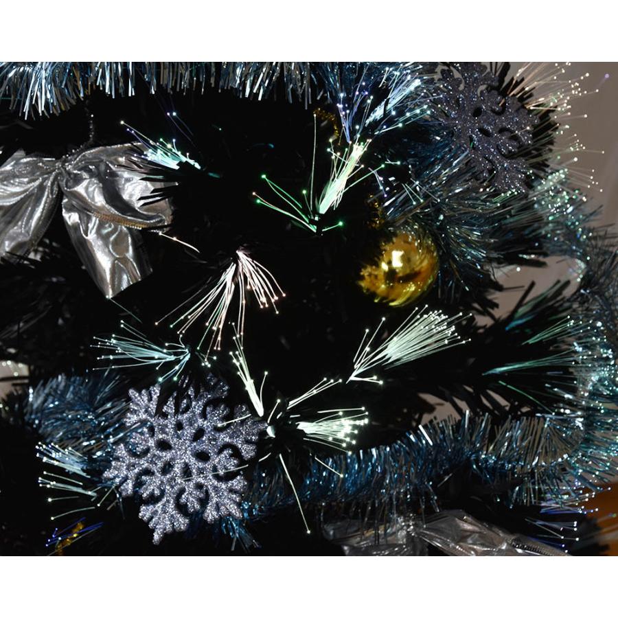 クリスマス クリスマスツリー 飾り ファイバーツリー ブラック 90cm