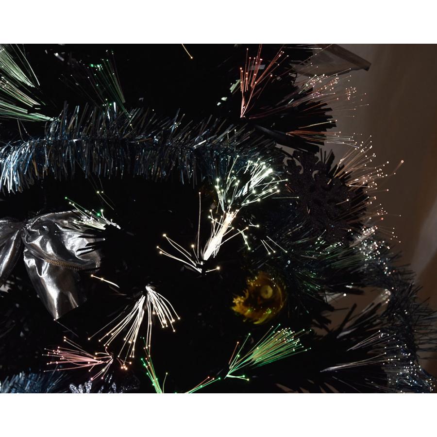 アンファンクリスマスツリー クリスマス クリスマスツリー 飾り ファイバーツリー ブラック