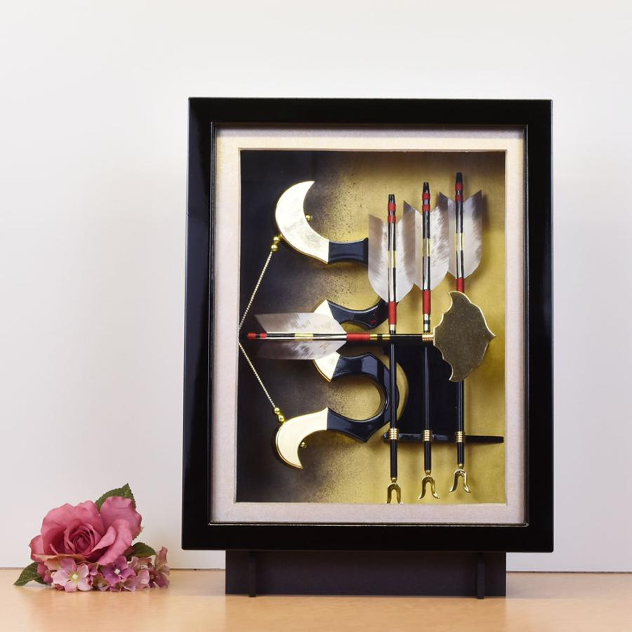 破魔弓 壁掛け 額入り お祝い 破魔矢飾り 通販 破魔弓販売 破魔矢 破魔弓通販 人気 格安 初正月 男の子 コンパクト ガラス ケース入り お正月飾り