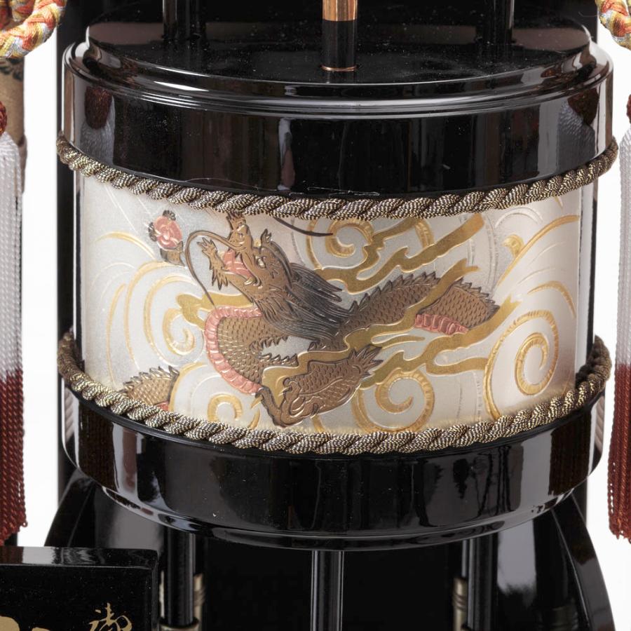 久月 破魔弓 コンパクト 破魔矢 初正月飾り 竜 鹿島 18号 ガラスケース