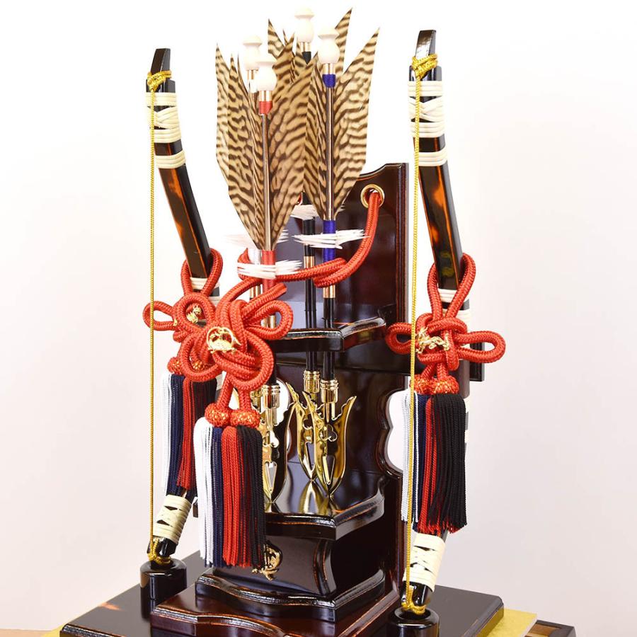 破魔弓飾り １０号 銀光 お正月飾り 久月 破魔弓 お祝い 10号 四神面取 初正月飾り 魔除け おしゃれ