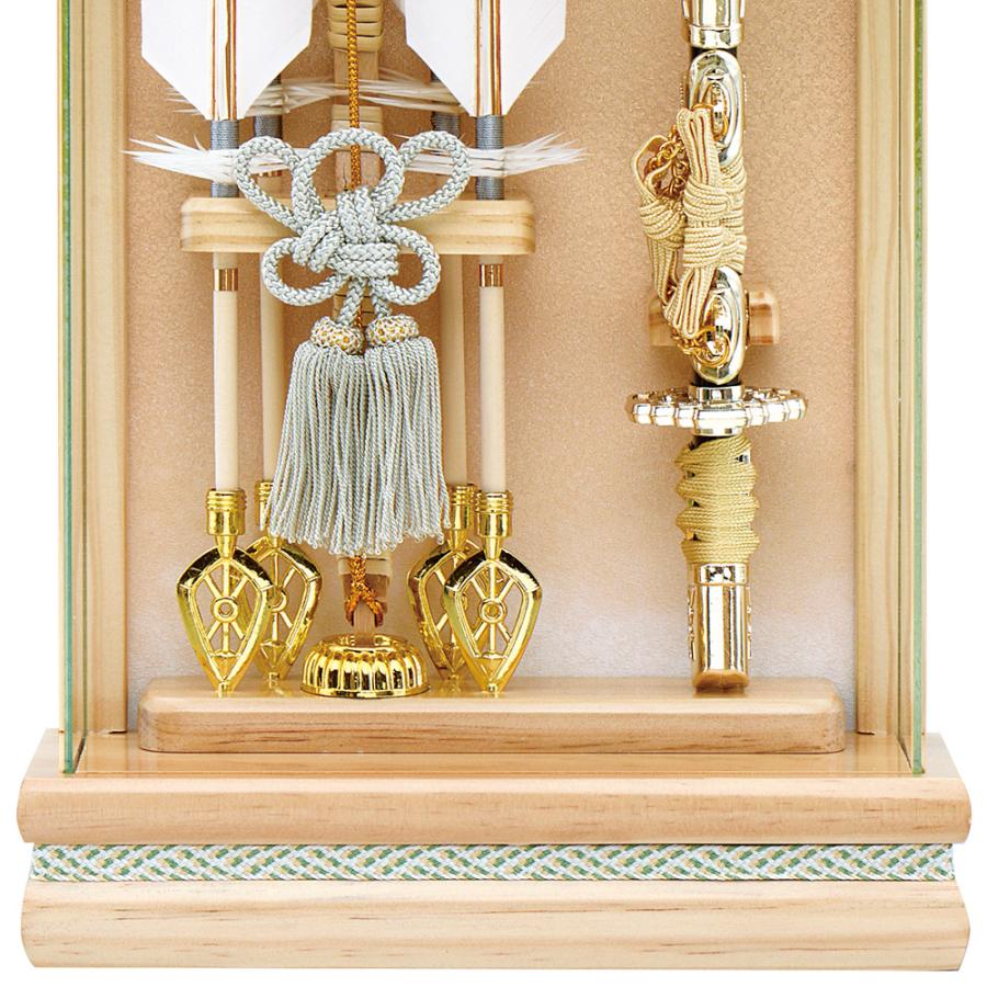 破魔弓 壁掛け おしゃれ お祝い 選べる 壁掛 破魔矢飾り 7号 健 木目