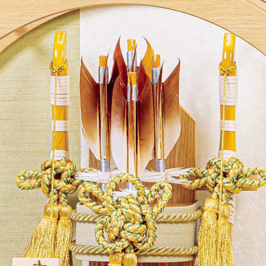 破魔弓 丸型 円形 コンパクト 初正月 お祝い 可愛い 破魔矢 10号