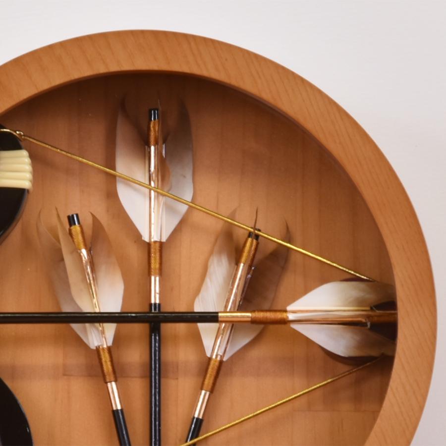破魔弓 壁掛け おしゃれ 破魔矢 コンパクト 丸型 モダン アクリル