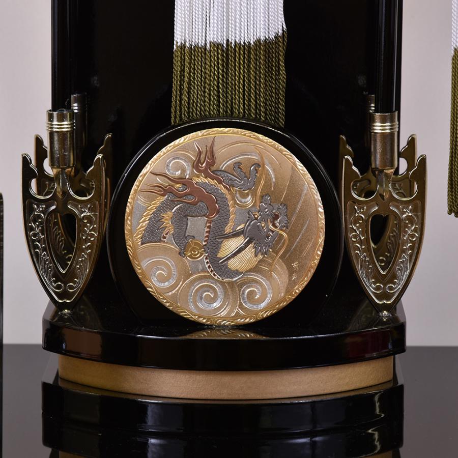 破魔弓 お祝い 破魔矢 初正月飾 23号 龍王a ケース飾り ガラス