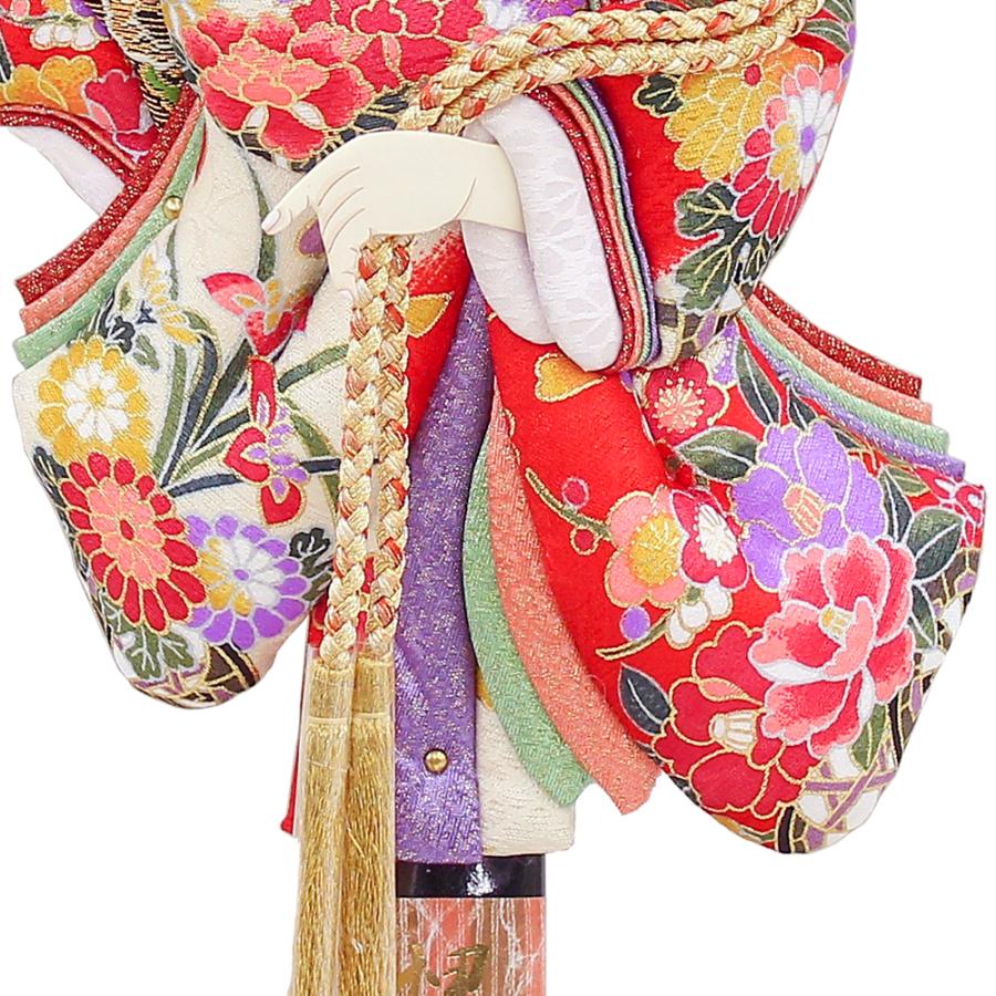 羽子板 単品 お祝い 13号 夢さくら 道成寺 赤 紫 おしゃれ かわいい