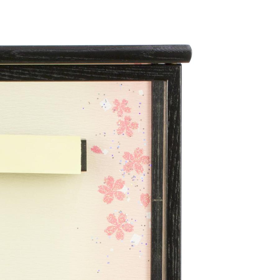 羽子板ケース 単品 お祝い 10号 彩音 板なしケース 黒木目 戸付き