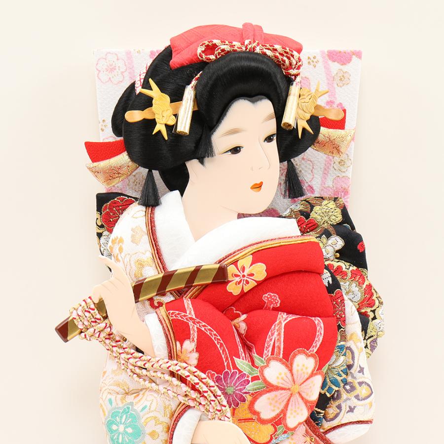 羽子板 単品 お祝い 15号 姫振袖 汐汲 赤 ピンク おしゃれ かわいい