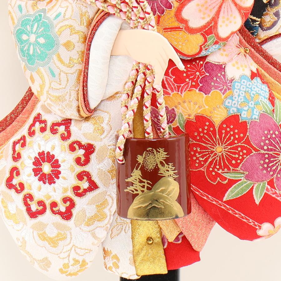羽子板 単品 お祝い 15号 姫振袖 汐汲 赤 ピンク おしゃれ かわいい