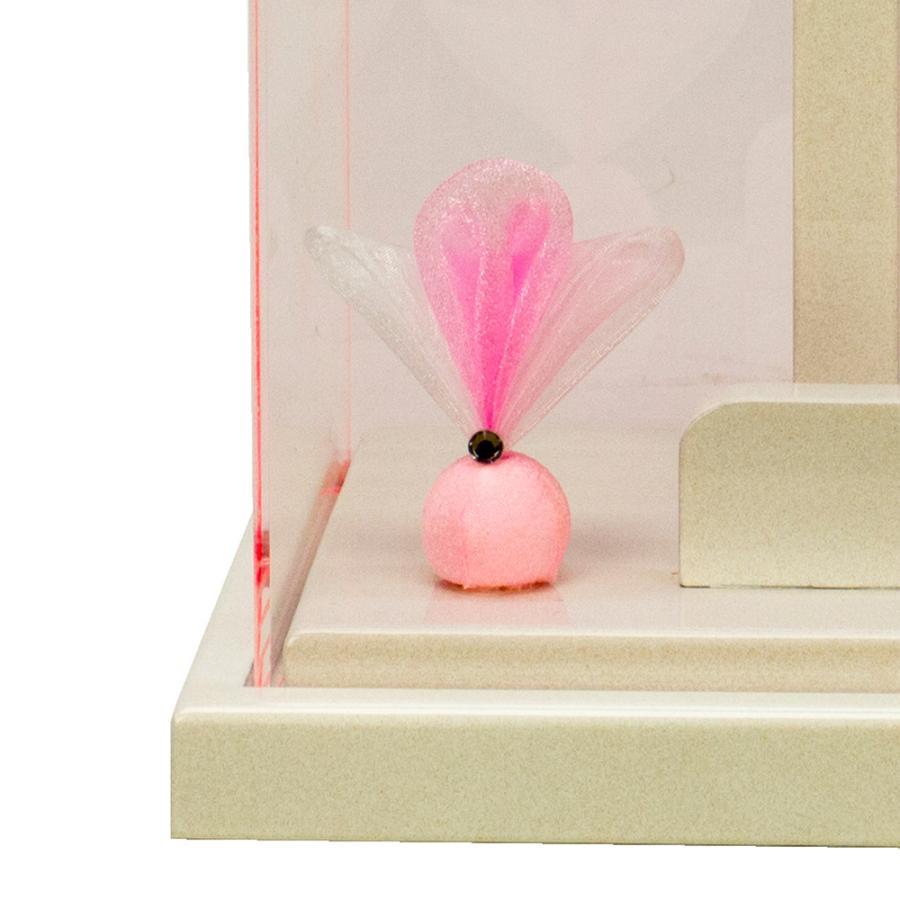 羽子板ケース 単品 お祝い 8号 ケース飾り アクリル 板なし 凛 白 おしゃれ かわいい 可愛い コンパクト モダン 1114-08-970 2026_3