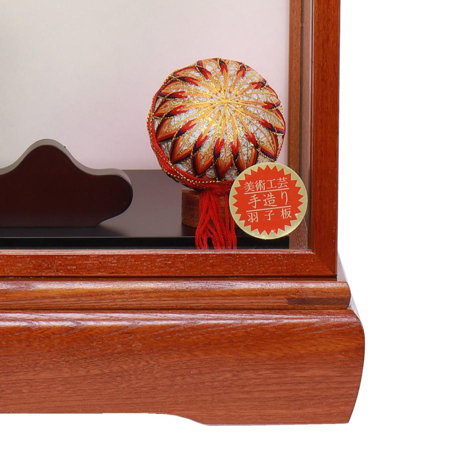 羽子板ケース 単品 お祝い 13号 愛菜 板なしケース 木目 戸付き