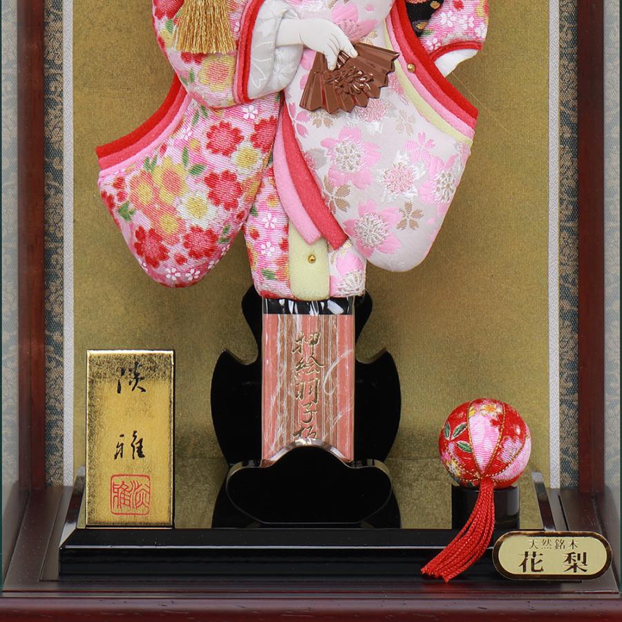 羽子板 お祝い 10号 弥生 ケース飾り ガラス 木目 ナチュナル おしゃれ