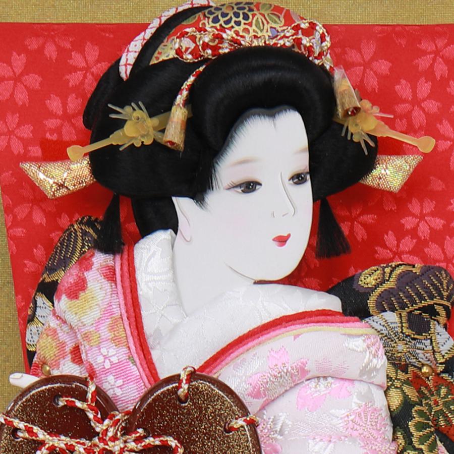 羽子板 お祝い 10号 弥生 ケース飾り ガラス 木目 ナチュナル おしゃれ